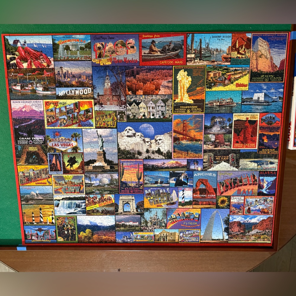White Mountain "Best Places in America" 1000-Piece Puzzle - Multicolor - Picture 3 of 3